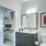 Apartment bathroom with connected closet inside Rivermark Northern Liberties Apartment